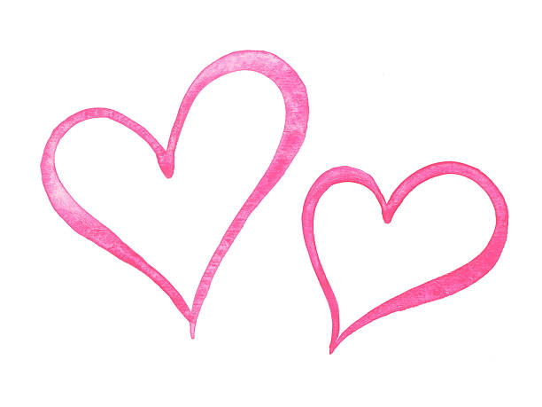 illustrazioni stock, clip art, cartoni animati e icone di tendenza di cuore - valentines day hearts illustrations