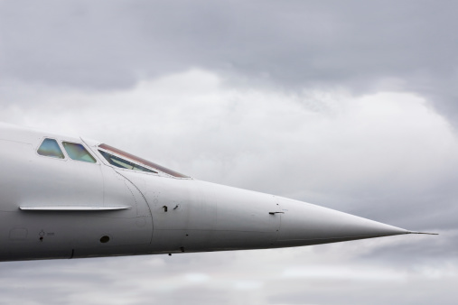 Nose of the Concord supersonic jet.  Please visit my lightbox for more similar photos