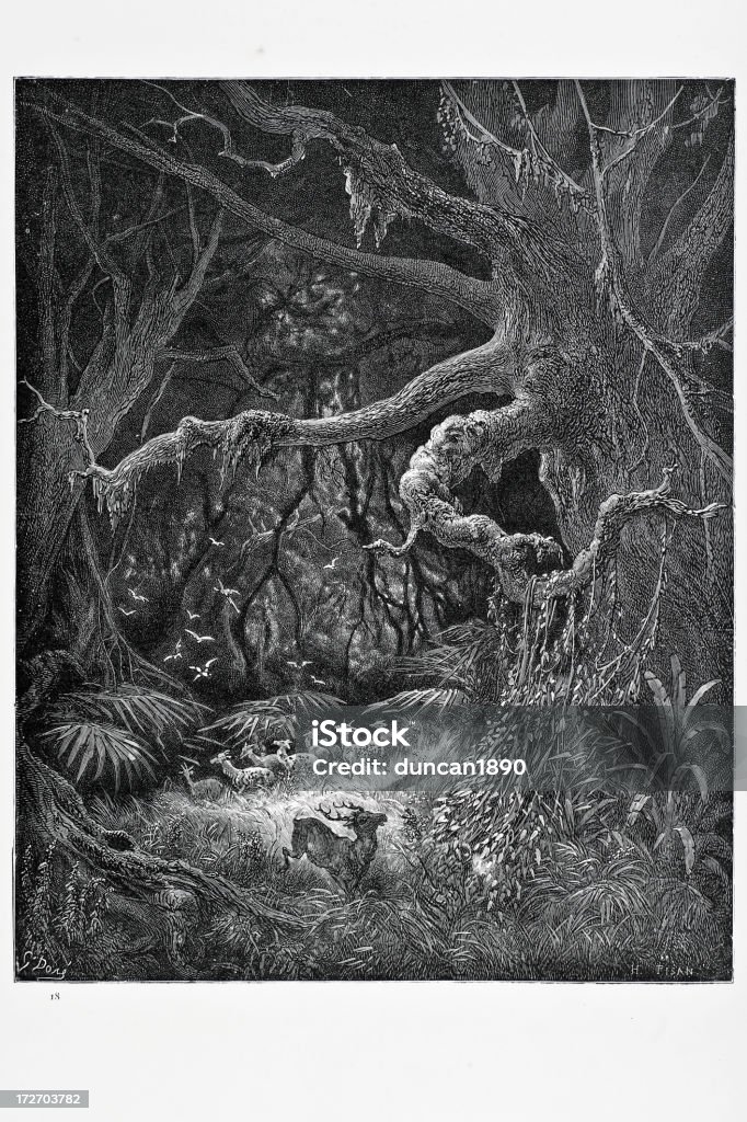 Der Forest - Lizenzfrei Wäldchen Stock-Illustration