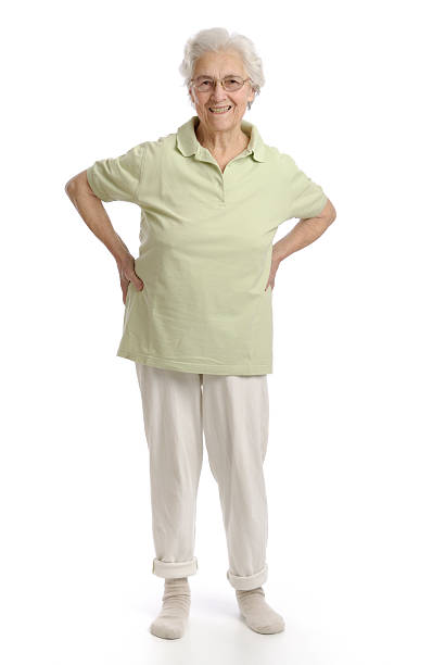 istock Smiling senior woman with arms on hips in an exercise pose 172703969