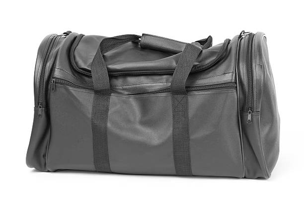 istock Black Travel Bag Isolated on White 172704016