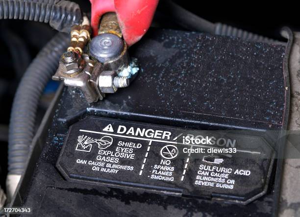 Car Battery Stock Photo - Download Image Now - Acid, Battery, Car