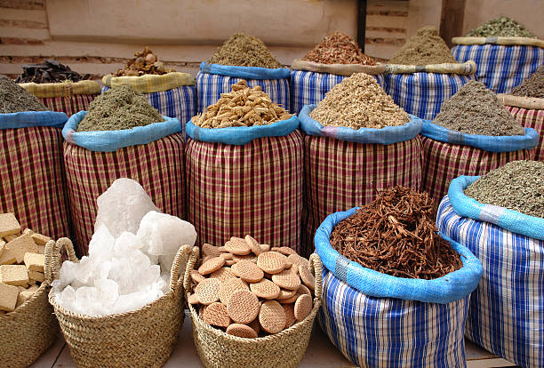 istock Bags with Spices on the Market 172704373