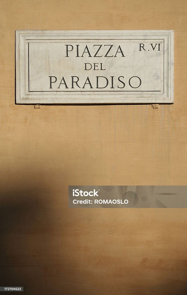 Piazza del Paradiso-Paradise Square - Foto de stock de Roma - Italia libre de derechos