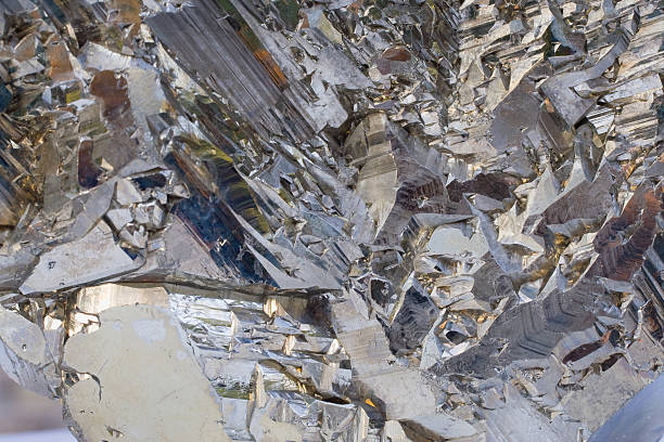 Close-up view of pyrite