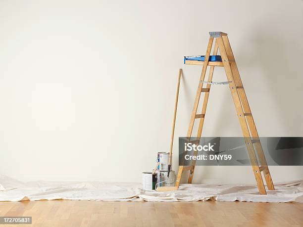 House Painting Stock Photo - Download Image Now - Painting - Activity, Paint, Wall - Building Feature