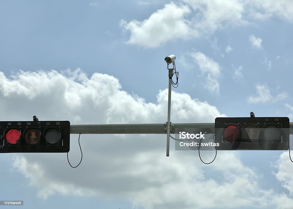 빨간색 단궤 카메라 - 로열티 프리 감시 스톡 사진