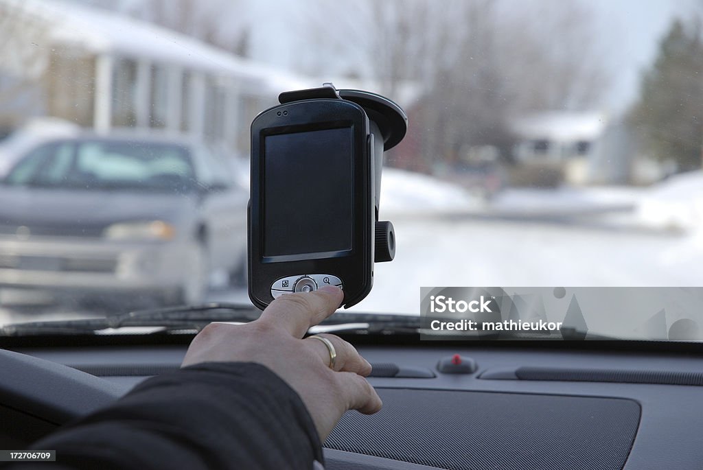 Das Navigationssystem im Auto - Lizenzfrei Ausrüstung und Geräte Stock-Foto