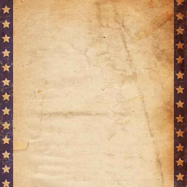 "Image of an old, grungy piece of XXXL paper with a blue star pattern on the left and right sides. Great background file/design element. See more quality images like this one in my portfolio.While you're here why not leave a rating for this file or for some of the other work in my portfolio"