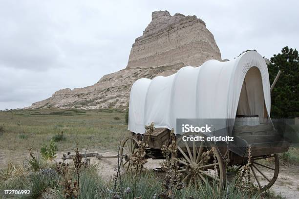 Scotts Bluff Stockfoto und mehr Bilder von Planwagen - Planwagen, Landschaft, Nebraska
