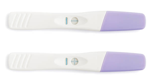 Pregnancy tests Pregnancy tests - negative and positive family planning stock pictures, royalty-free photos & images