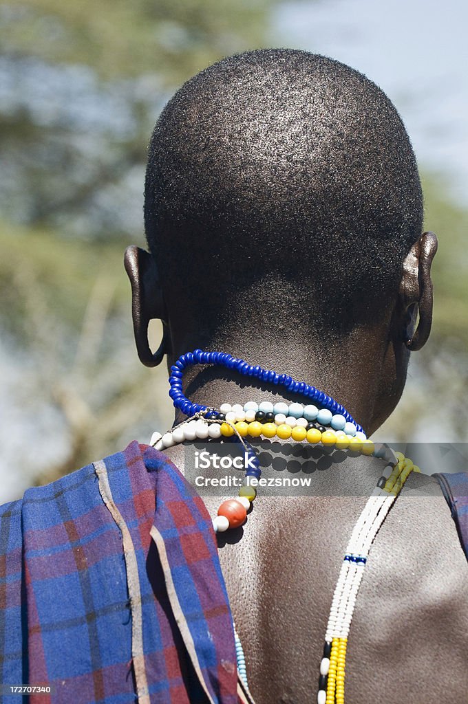 Homem Earlobes de Masai - Foto de stock de Adulto royalty-free