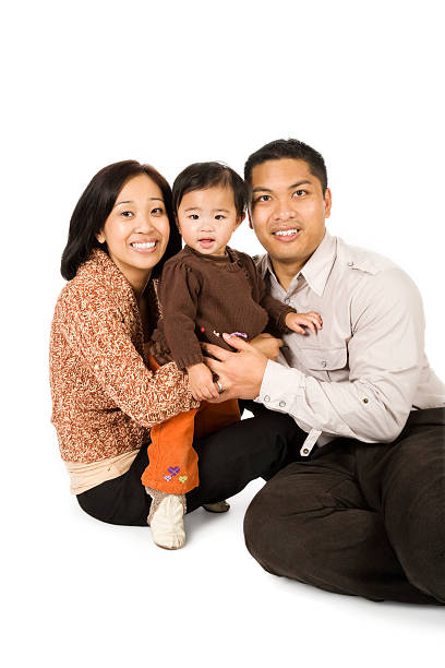 istock Family of Three on White 172708088