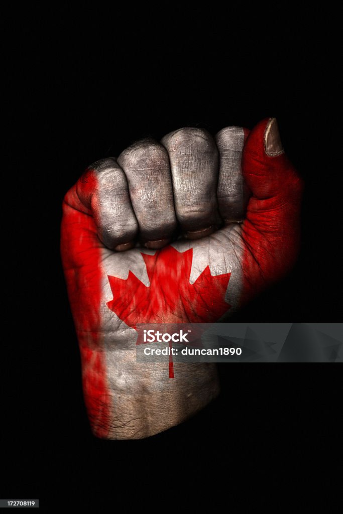 Canadá punho - Royalty-free Bandeira do Canadá Foto de stock