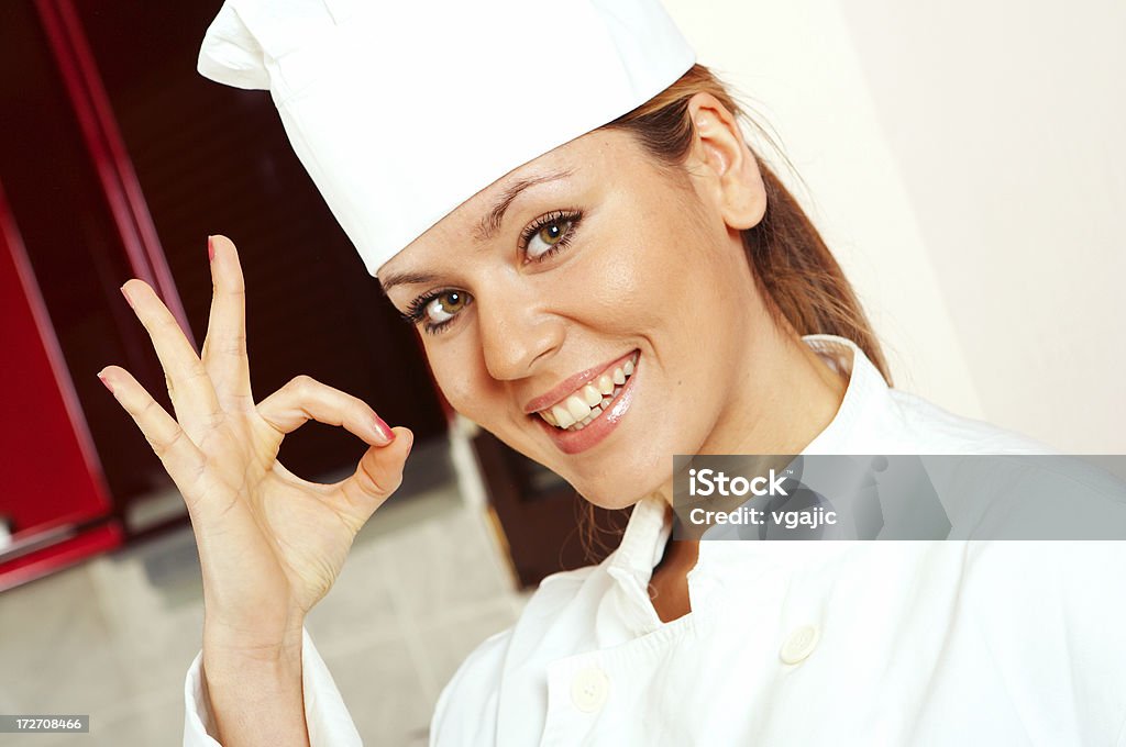 Mulher do Chef - Foto de stock de Adulto royalty-free