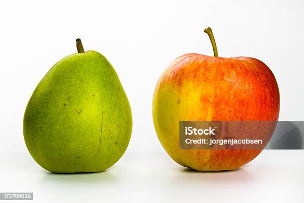 Pear And Apple Stock Photo - Download Image Now - Apple - Fruit, Beauty, Food