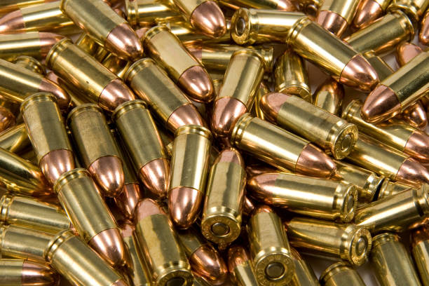 istock Pile of 9mm bullet ammunition 172709131
