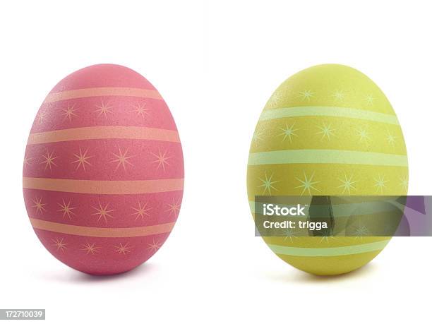 Eingerichteten Easter Eggs Stockfoto und mehr Bilder von Osterei - Osterei, Freisteller – Neutraler Hintergrund, Dekoration