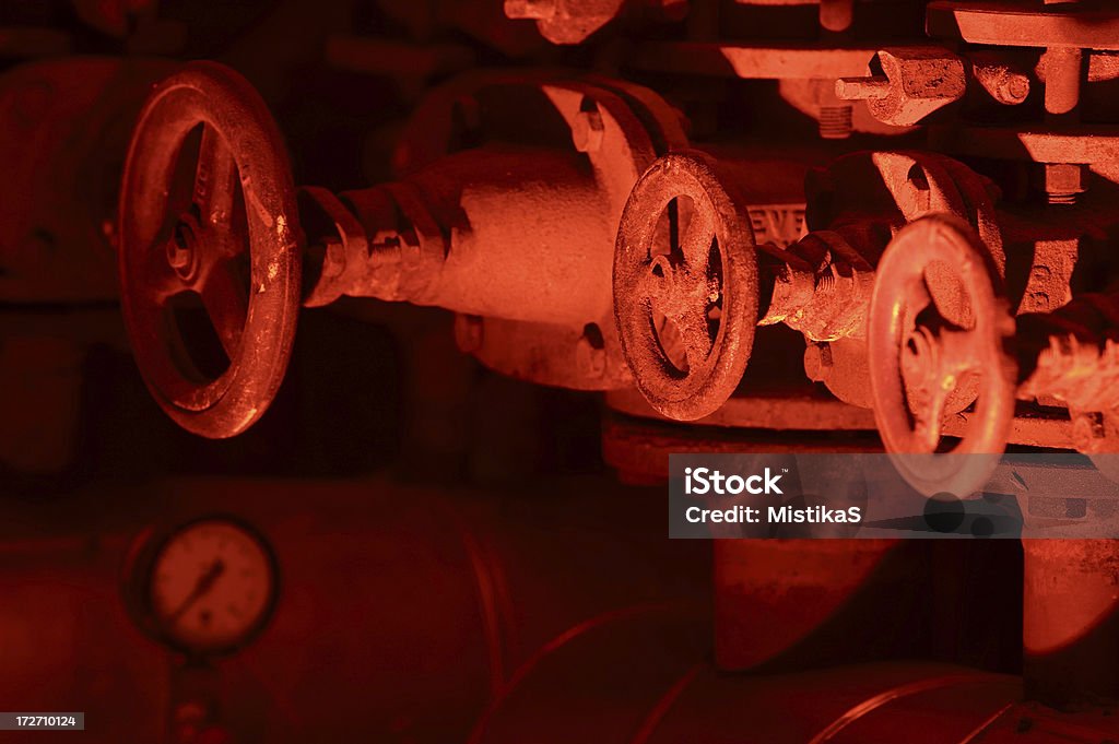 Válvulas de vermelho - Foto de stock de Abstrato royalty-free