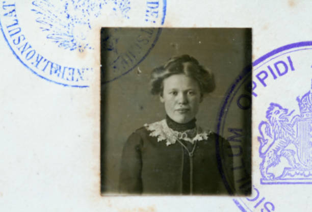 Antique visum photo