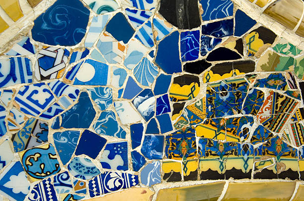 istock Pieces of pottery put into a Gaudi piece  172710288