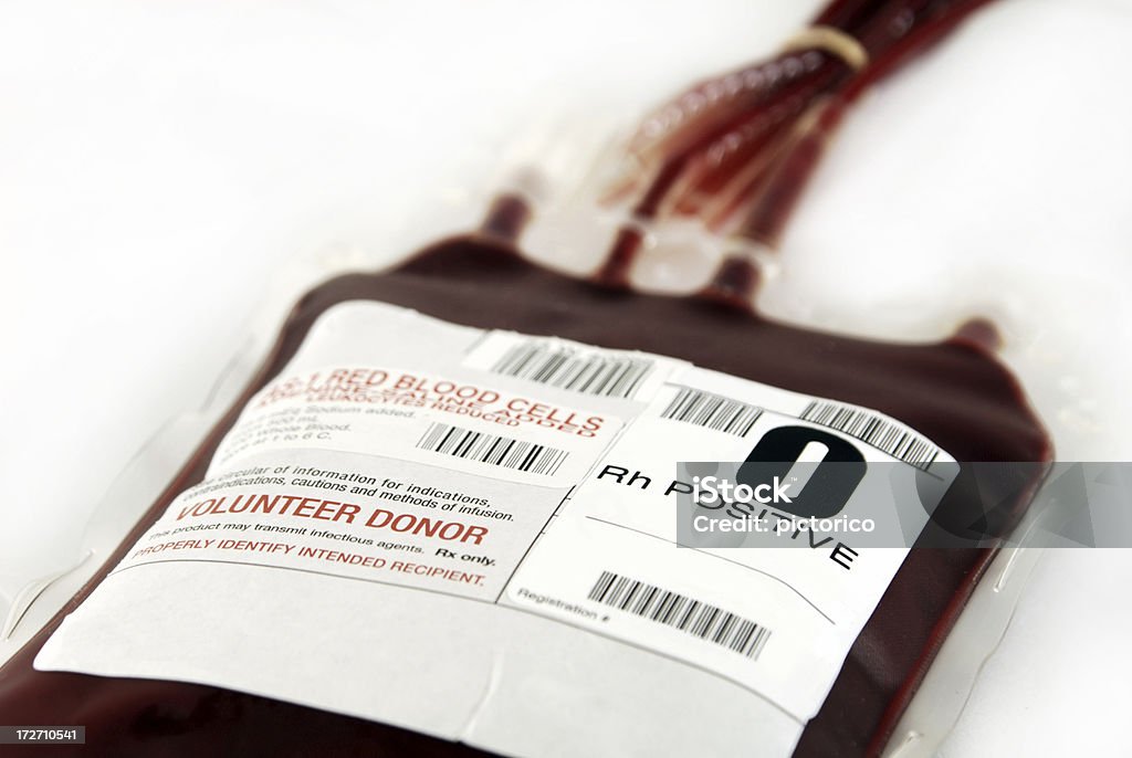 O positivo de sangre - Foto de stock de Bolsa de sangre libre de derechos