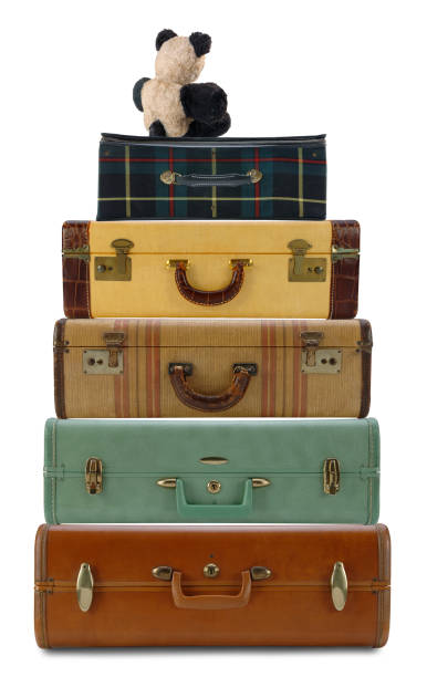 istock Vintage Luggage with Teddy Bear 172711108