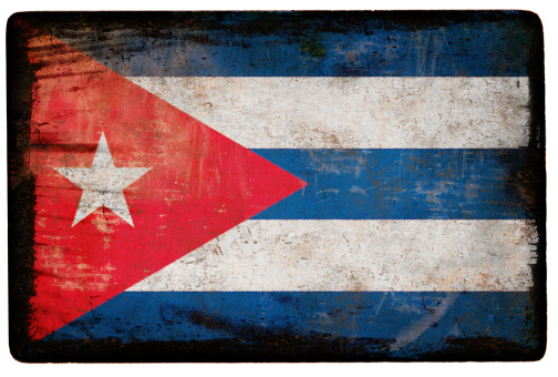 Grunge flag of Cuba