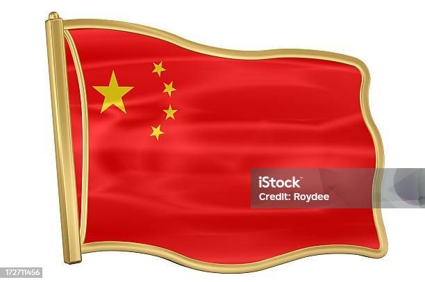 Флаг Пинкитай — стоковые фотографии и другие картинки Брошь - Брошь, Китайский флаг, Без людей
