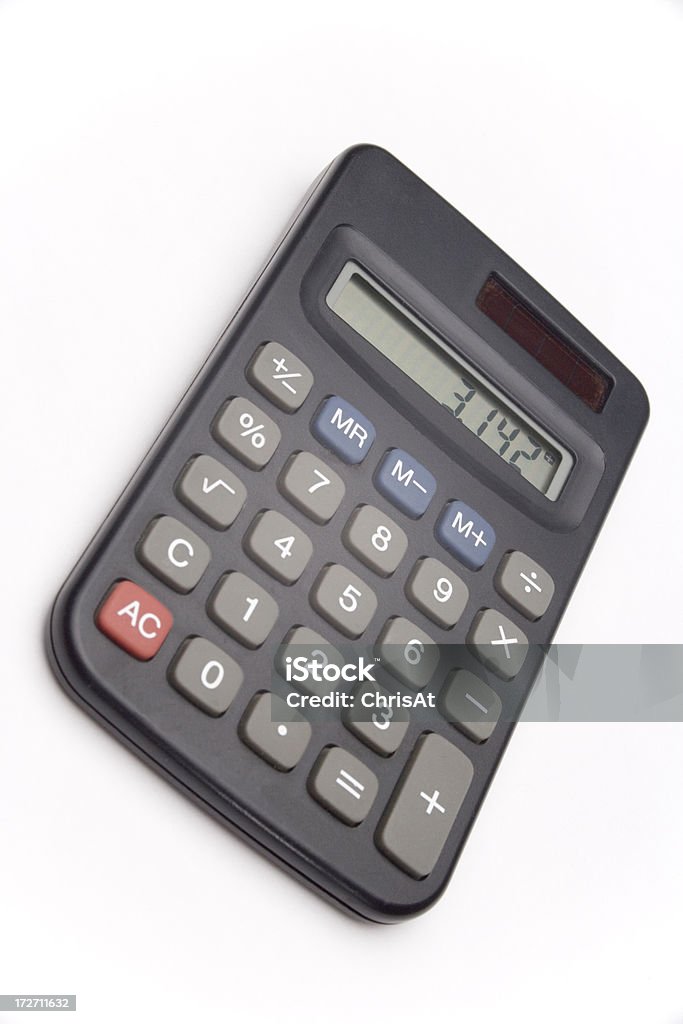 Calculadora isolado a branco - Royalty-free Calculadora Foto de stock