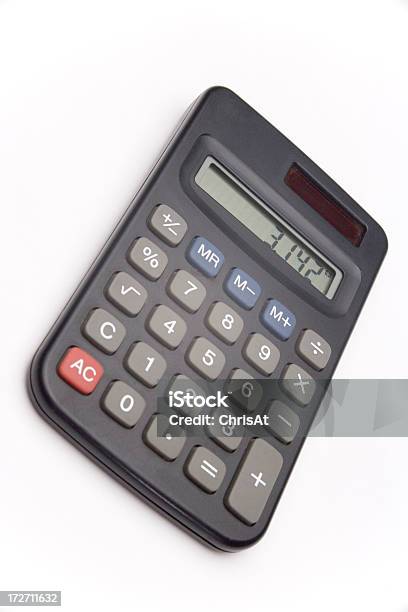 Calculadora Isolado A Branco - Fotografias de stock e mais imagens de Calculadora - Calculadora, Pi - Número, Atividade bancária