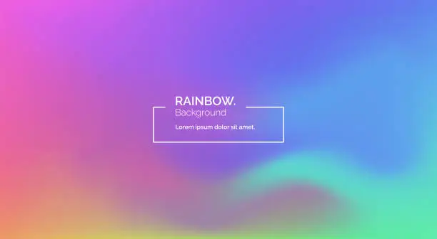 Vector illustration of Modern blurred gradient multicolored abstract background for landing page website template design