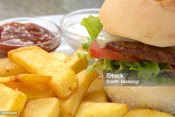 Fast Jedzenie Posiłek - zdjęcia stockowe i więcej obrazów Barbecue - Barbecue, Bez ludzi, Burger