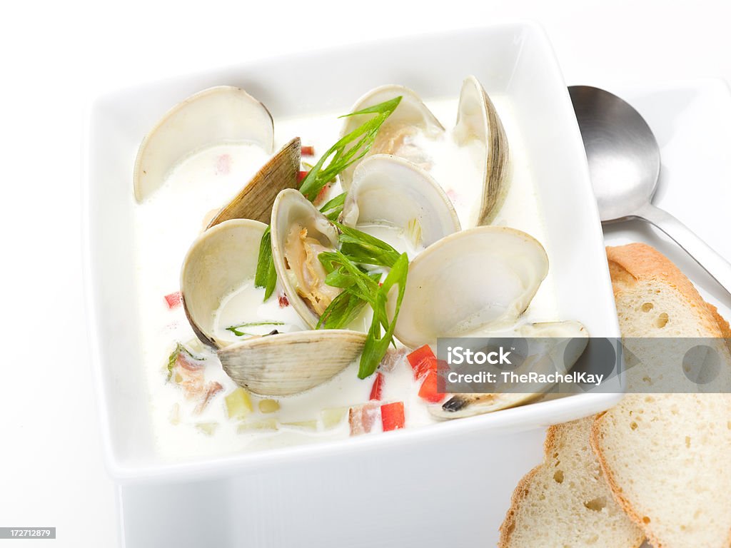 Mariscos Sopa de milho - Foto de stock de Alimentação Saudável royalty-free