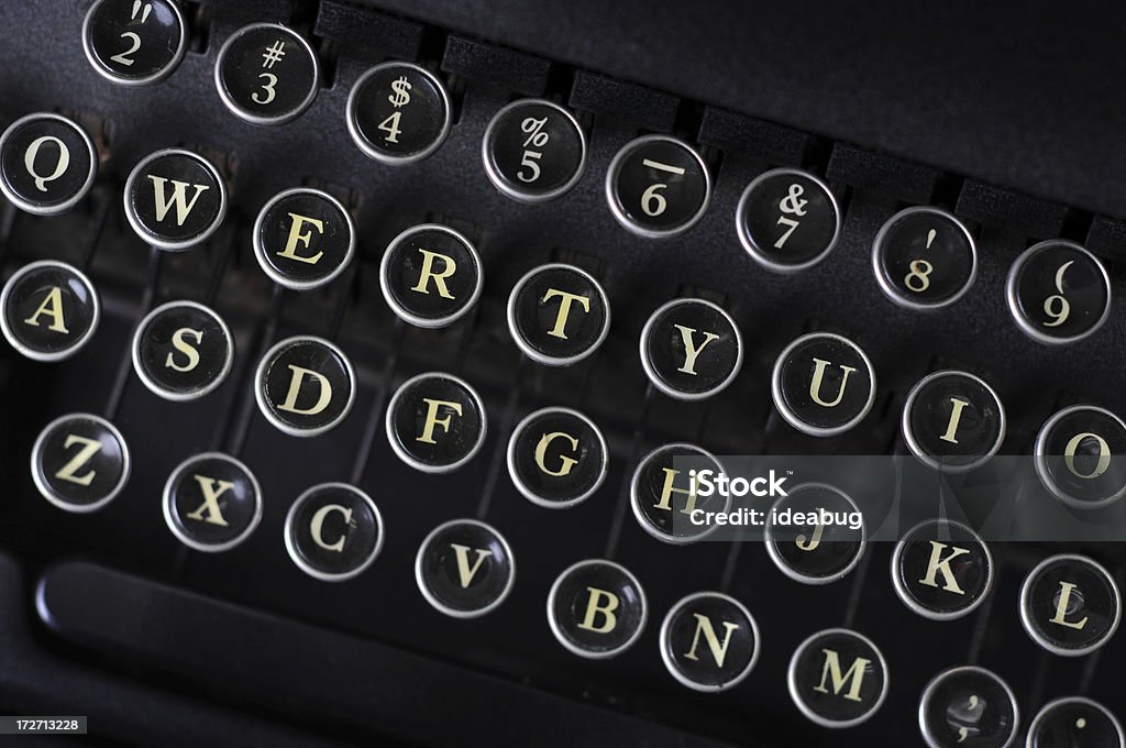 Machine à écrire Vintage clés - Photo de Affaires libre de droits