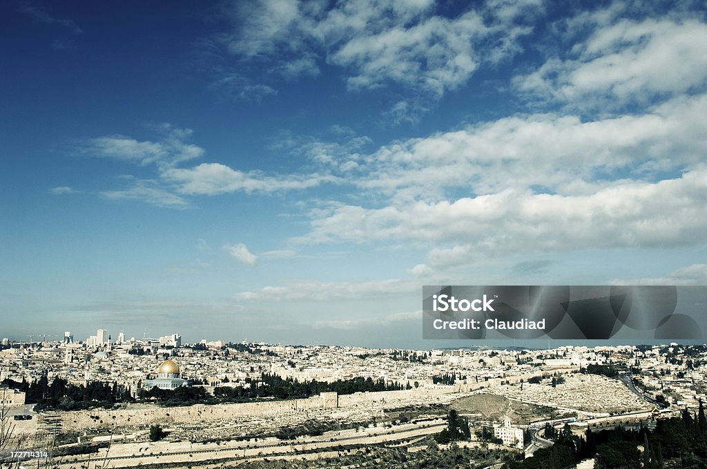예루살렘 - 로열티 프리 공중 뷰 스톡 사진