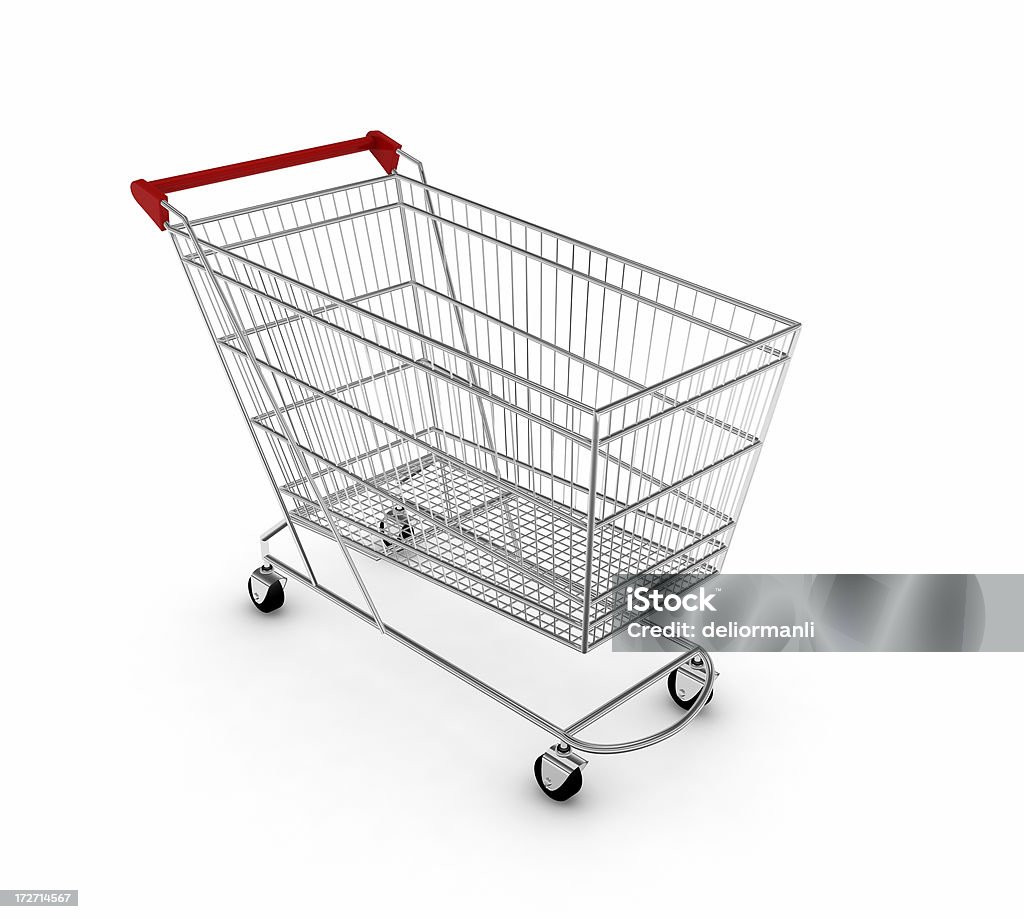 Carrello acquisti (Consumismo concetto - Foto stock royalty-free di Affari