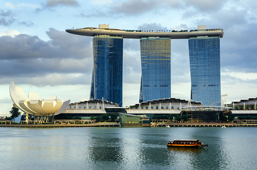 View of skyscrapers in Marina Bay on November 1, 2012 in Singapore. Singapore is the world's fourth leading financial centre.