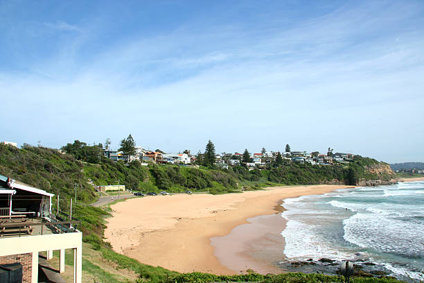 Spiaggia di Warriewood Beach - foto stock