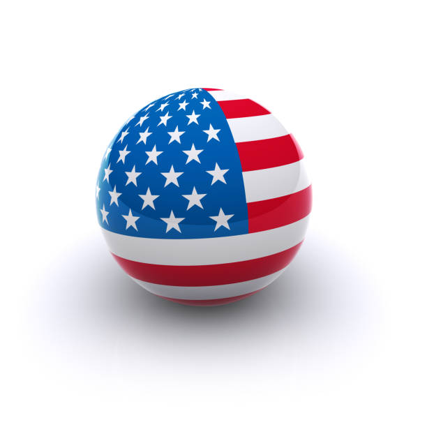 istock 3D Ball - USA Flag 172715328
