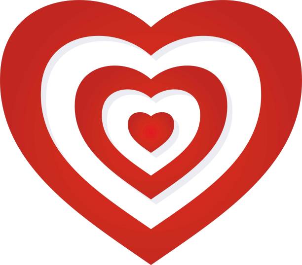 istock Favorite icon with red heart psychedelic . Illustrative love icon design flat style isolated on white background. Vector 1727158675