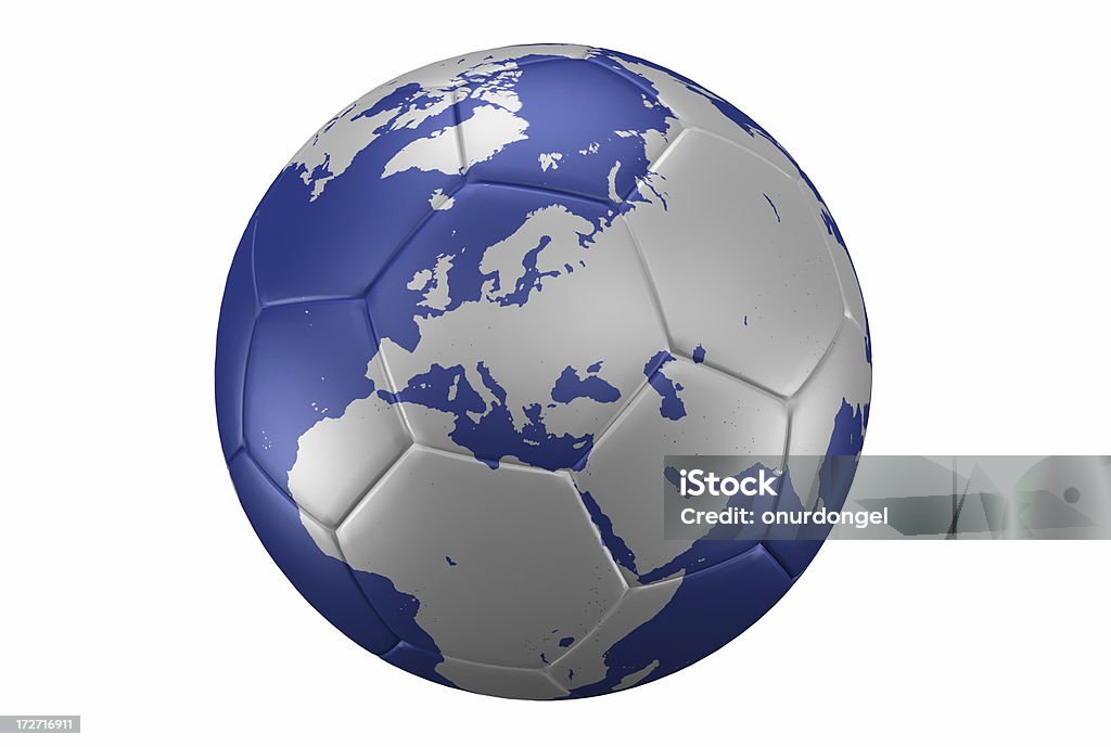 フットボールは世界 - 地球儀のロイヤリティフリーストックフォト