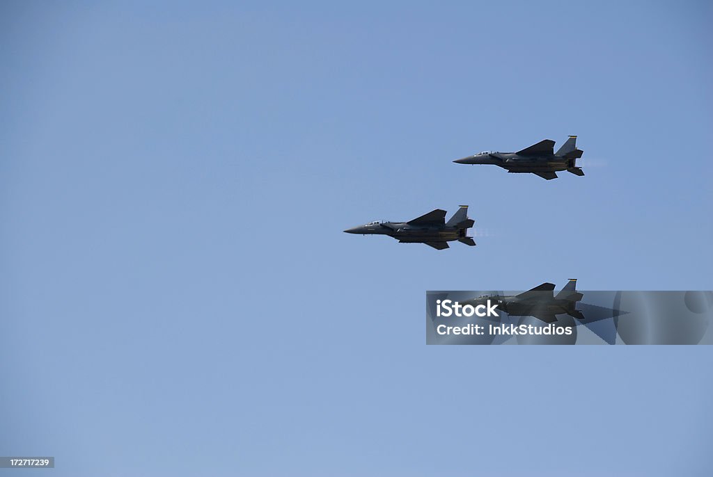 F15 Fighter Jets in Formation F15 Fighter Jets in Formation. (clipping path) Air Force Stock Photo