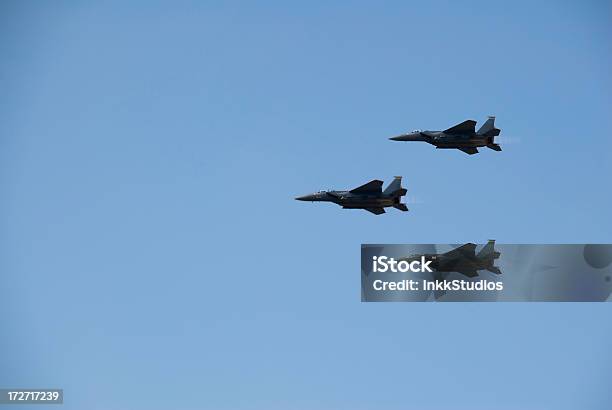 F15 Fighter Jets In Formation Stock Photo - Download Image Now - Air Force, Airplane, Armed Forces