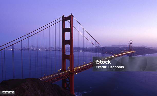 Foto de Ponte Golden Gate No Pôrdosol e mais fotos de stock de Baía de São Francisco - Baía de São Francisco, Califórnia, Cidade