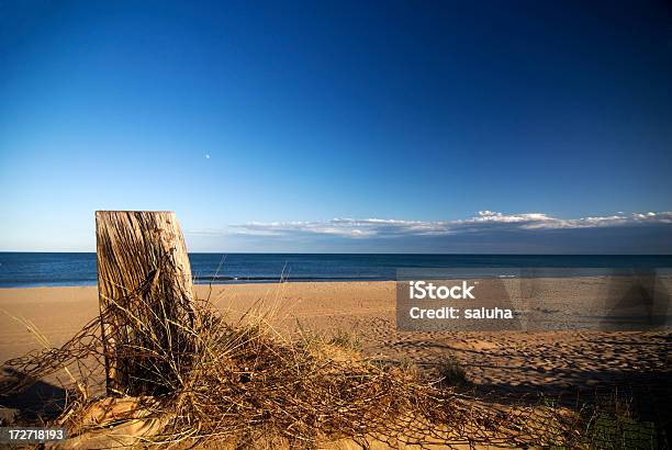 Zaun Am Strand Stockfoto und mehr Bilder von Abgeschiedenheit - Abgeschiedenheit, Bedeckter Himmel, Bildhintergrund