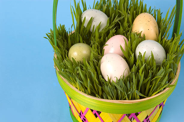 Painted Easter Eggs stock photo
