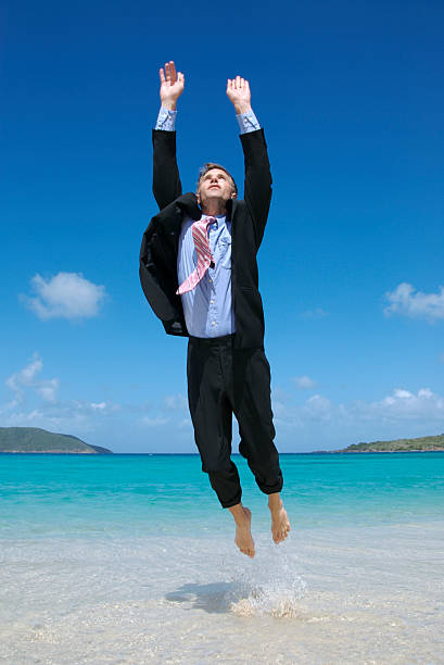 istock Businessman Takes Off Like Superhero 172718271