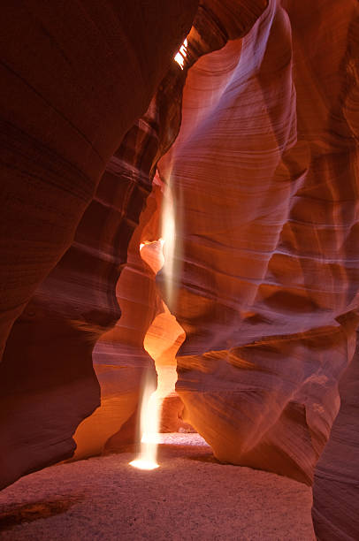 Antelope Canyon Light Beam stock photo