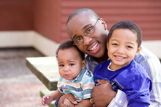 istock A happy father and his children 172718434